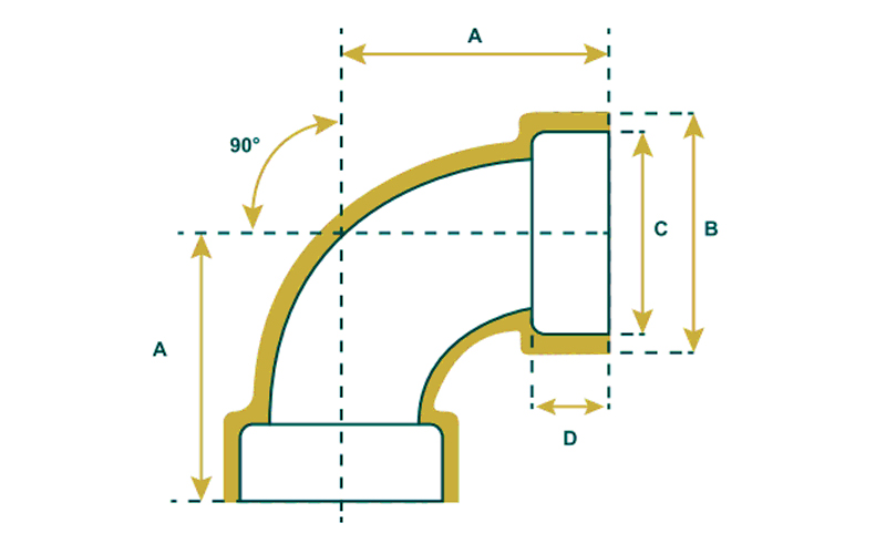 90/10 Copper Nickel Socket Weld Long Radius 90 Degree Elbow