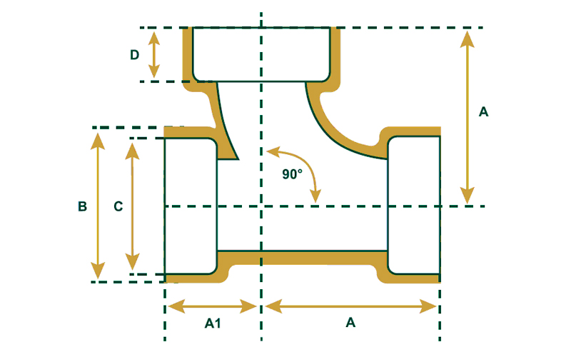 90/10 Copper Nickel Socket Weld Long Turn Single Sweep Tee Manufacturer