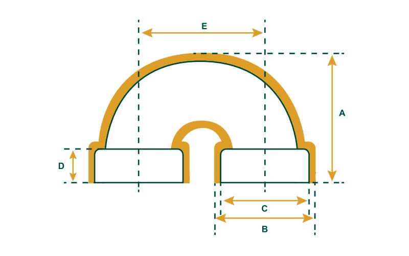 90/10 Copper Nickel SW Return Bend Drawing