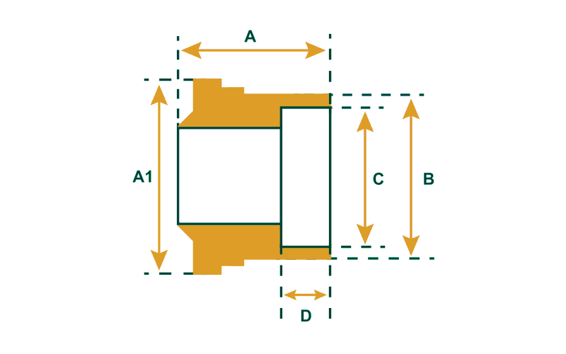 90/10 Copper Nickel Union Tailpiece Drawing