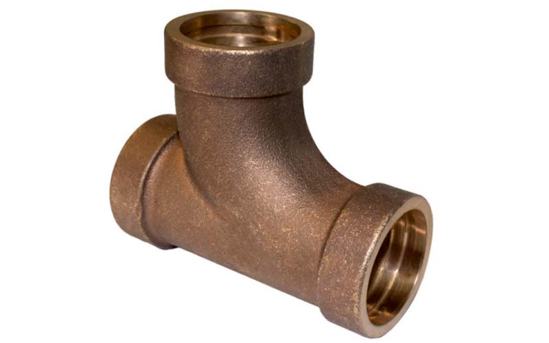 Silver Braze Long Turn Single Sweep Tee | MIL-F-1183 Bronze Fittings Manufacturer