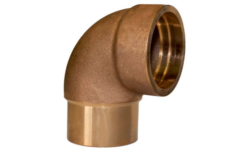 Silver Braze Street 90 Degree Elbow | MIL-F-1183 Bronze Fittings