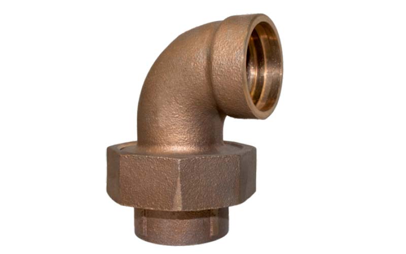 Silver Braze Union 90 Degree Elbow | MIL-F-1183 Bronze Fittings